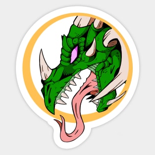 Green Dragon Ring Sticker